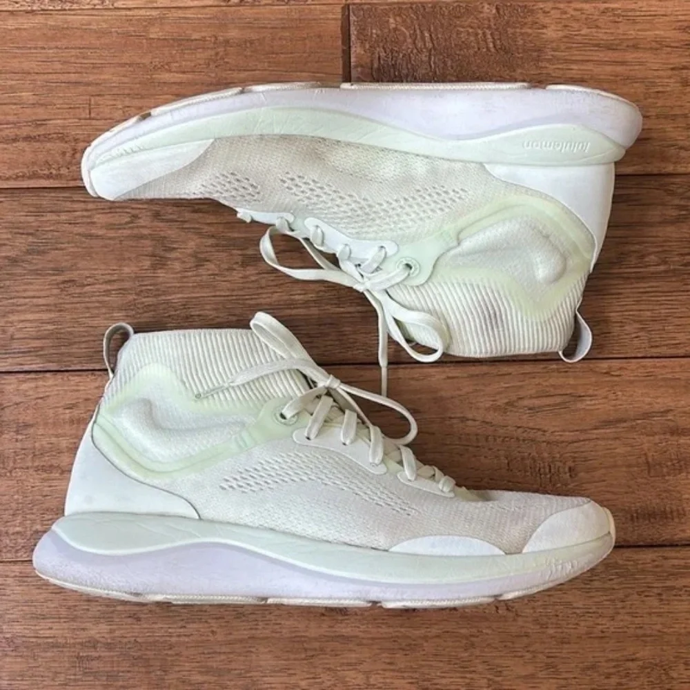 Lululemon Chargefeel Mid Workout Shoes Sneakers Elixir Alpine White Size 8.5